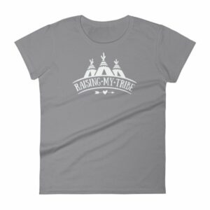 Raising My Tribe Boho Mom Dad Life Family Women's T-Shirt - Image 5