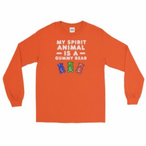 My Spirit Animal Is A Gummy Bear Fun Colorful Candy Long Sleeve T-Shirt - Image 10