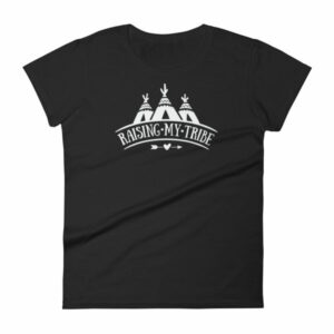 Raising My Tribe Boho Mom Dad Life Family Women's T-Shirt