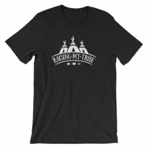 Raising My Tribe Boho Mom Dad Life Family T-Shirt - Image 2