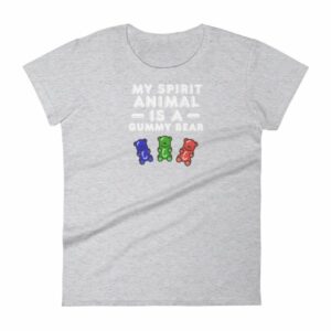 My Spirit Animal Is A Gummy Bear Fun Colorful Candy Women's T-Shirt - Image 7