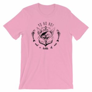 Pirate Cat Yo Ho Ho And A Bottle Of Rum Funny Cat T-Shirt - Image 14