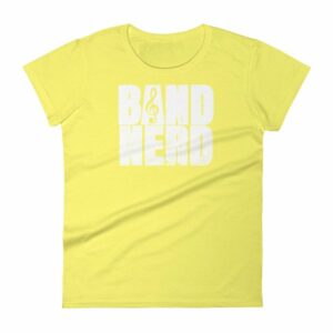 Band Nerd Funny Marching Band Geek Treble Clef Woman's T-Shirt - Image 12