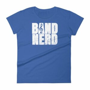 Band Nerd Funny Marching Band Geek Treble Clef Woman's T-Shirt - Image 9