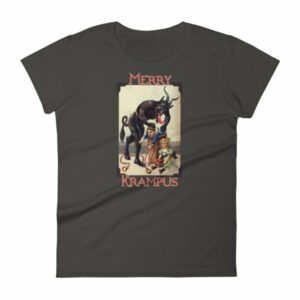 Merry Krampus Vintage Gruss vom Krampus Woman's T-Shirt - Image 2