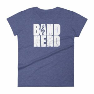 Band Nerd Funny Marching Band Geek Treble Clef Woman's T-Shirt - Image 6
