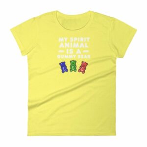 My Spirit Animal Is A Gummy Bear Fun Colorful Candy Women's T-Shirt - Image 12