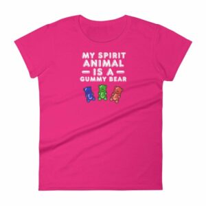 My Spirit Animal Is A Gummy Bear Fun Colorful Candy Women's T-Shirt - Image 16