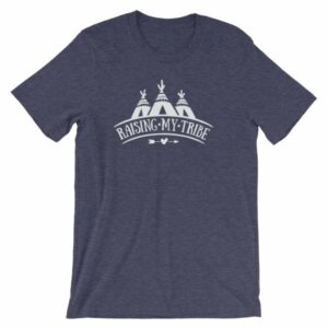 Raising My Tribe Boho Mom Dad Life Family T-Shirt - Image 5