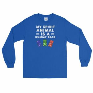 My Spirit Animal Is A Gummy Bear Fun Colorful Candy Long Sleeve T-Shirt - Image 8