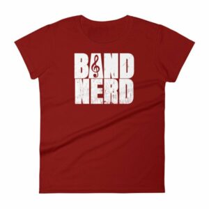 Band Nerd Funny Marching Band Geek Treble Clef Woman's T-Shirt - Image 14