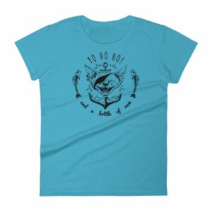 Pirate Cat Yo Ho Ho And A Bottle Of Rum Funny Cat Woman's T-Shirt - Image 10