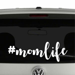 Mom Life Hashtag #MOMLIFE Vinyl Decal Sticker