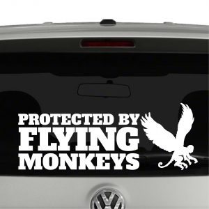 Protected By Flying Monkeys Wizard of Oz Inspired Vinyl Decal Sticker