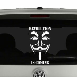 Revolution is coming Vendetta Vinyl Decal Sticker