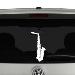 Saxophone Silhouette Band Player Vinyl Decal Sticker