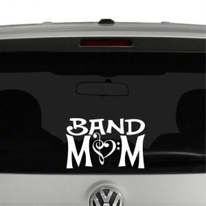 Band Mom Marching Band Clef Vinyl Decal Sticker