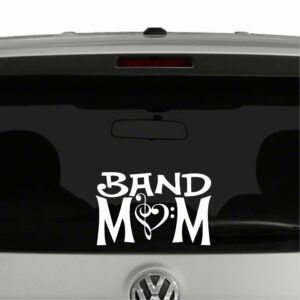 Band Mom Marching Band Clef Vinyl Decal Sticker