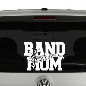 Band Mom Music Scale Marching Band Vinyl Decal Sticker