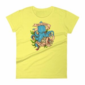 Rise Of Kraken Old School Tattoo Octopus Sea Monster Women's T-Shirt - Image 12