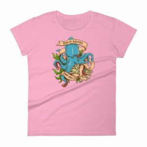 Rise Of Kraken Old School Tattoo Octopus Sea Monster Women's T-Shirt - Image 15