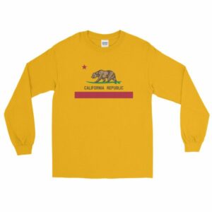 California Republic Surfing Bear State Flag Long Sleeve T-Shirt - Image 11