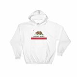 California Republic Surfing Bear State Flag Hooded Sweatshirt