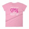 I Know I play Like A Girl Try To Keep Up Funny Lacrosse Woman's T-Shirt - Image 15