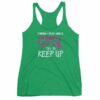I Know I play Like A Girl Try To Keep Up Lacrosse Funny Women's Racerback Tank - Image 10