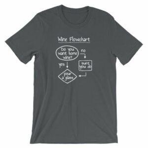Wine Flowchart Do You Want Some Wine Lovers Funny T-Shirt - Image 6