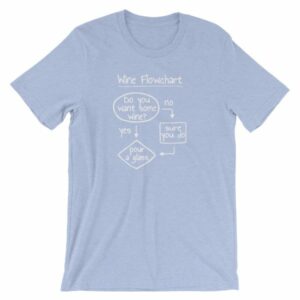 Wine Flowchart Do You Want Some Wine Lovers Funny T-Shirt - Image 13
