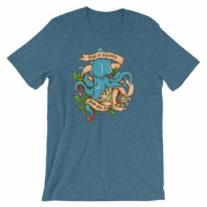 Rise Of Kraken Old School Tattoo Octopus Sea Monster T-Shirt - Image 3