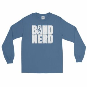 Band Nerd Funny Marching Band Geek Treble Clef Long Sleeve T-Shirt - Image 4