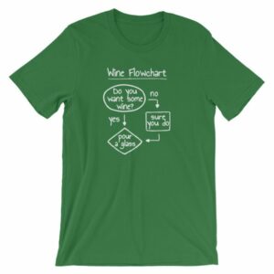 Wine Flowchart Do You Want Some Wine Lovers Funny T-Shirt - Image 9