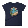 Rise Of Kraken Old School Tattoo Octopus Sea Monster Women's T-Shirt - Image 4