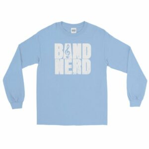 Band Nerd Funny Marching Band Geek Treble Clef Long Sleeve T-Shirt - Image 9