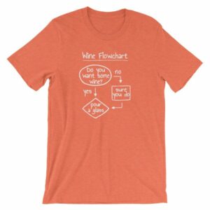 Wine Flowchart Do You Want Some Wine Lovers Funny T-Shirt - Image 14