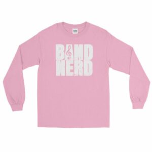 Band Nerd Funny Marching Band Geek Treble Clef Long Sleeve T-Shirt - Image 12