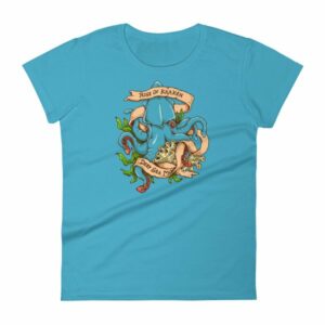 Rise Of Kraken Old School Tattoo Octopus Sea Monster Women's T-Shirt - Image 13