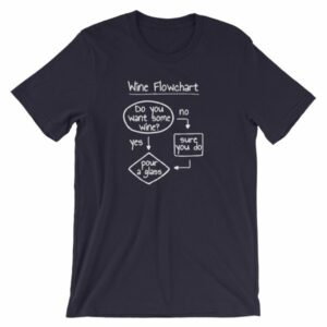 Wine Flowchart Do You Want Some Wine Lovers Funny T-Shirt - Image 7