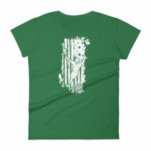 American Lacrosse Player American Flag LAX Women's T-Shirt - Image 5