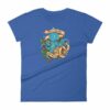 Rise Of Kraken Old School Tattoo Octopus Sea Monster Women's T-Shirt - Image 9
