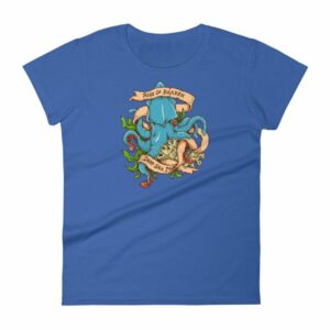 Rise Of Kraken Old School Tattoo Octopus Sea Monster Women's T-Shirt - Image 9