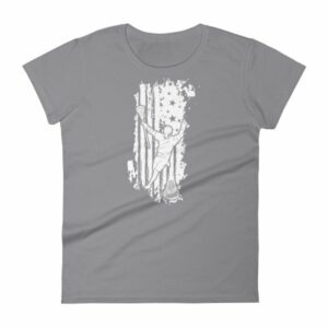 American Lacrosse Player American Flag LAX Women's T-Shirt - Image 3