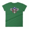 All American Rider Skull Motorcycle Helmet Pistons Women's T-Shirt - Image 6