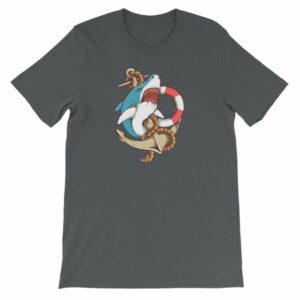 Shark and Anchor Old School Tattoo Sea Life T-Shirt - Image 11