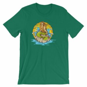 Mermaid Sunset Old School Tattoo Mermaid Sea LifeT-Shirt - Image 10
