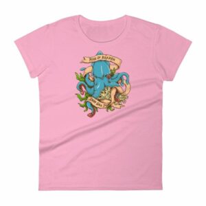 Rise Of Kraken Old School Tattoo Octopus Sea Monster Women's T-Shirt - Image 15