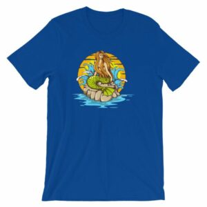 Mermaid Sunset Old School Tattoo Mermaid Sea LifeT-Shirt - Image 11