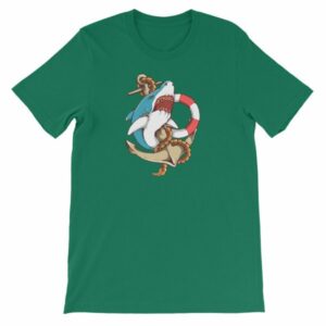 Shark and Anchor Old School Tattoo Sea Life T-Shirt - Image 19